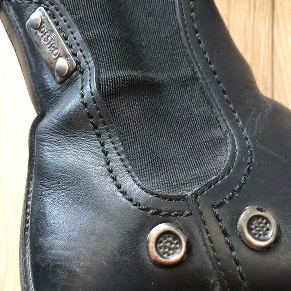 Vintage Destroy Platform Chunky Heel Leather Boots US Size 5.5 - Picture 5 of 14